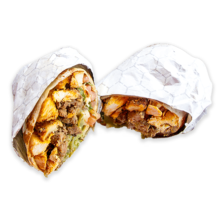 Diego's Burrito Factory burrito with meat and veggies | Diego's Burrito Factory serves made to order, fresh, mexican inspired food in Panama City Beach Florida